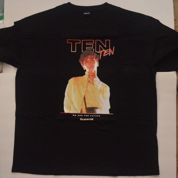 Ten SuperM K-Pop NCT WayV T-Shirt Size Large (SEE PHOTOS) - Picture 2 of 7